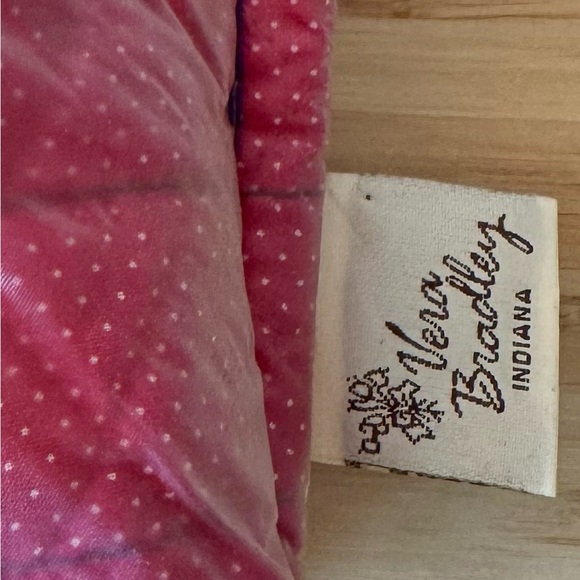 Vera Bradley Pouch Zip Quilted Floral Cottage Small Cosmetic Blue Royal - Picture 6 of 8